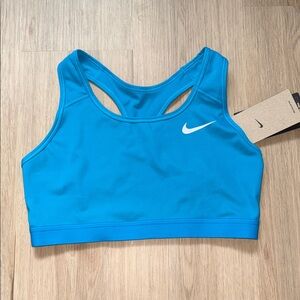NWT Nike Sports Bra Blue Dri Fit Medium Support